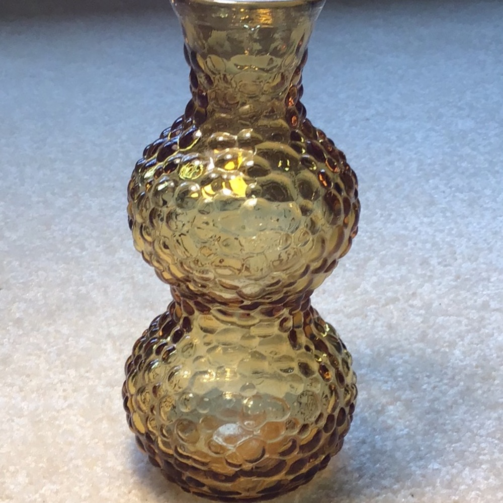 Hourglass Amber vase